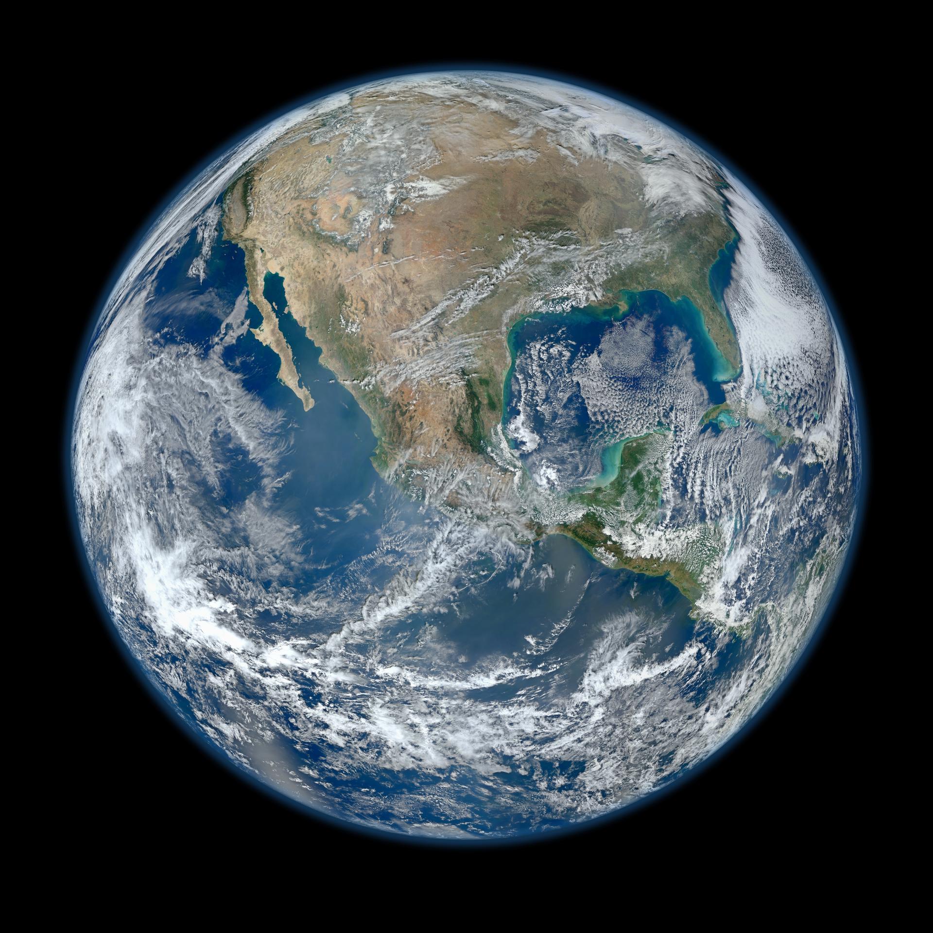 Blue Marble view of Earth from space, NASA